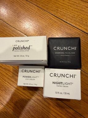 New in Box Crunchi Skincare assorted